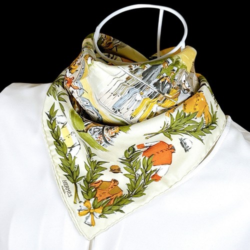 Foulard vintage hermes - vintage,