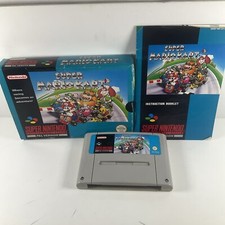 Super Nintendo SNES Mario Kart Boîte PAL - VGC