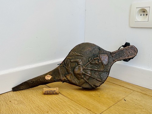 Ancien soufflet cheminée - ancien,