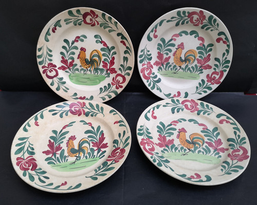 Assiettes coq hbcm - 7, plates