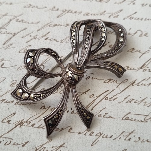 Broche vintage argent massif - vintage,