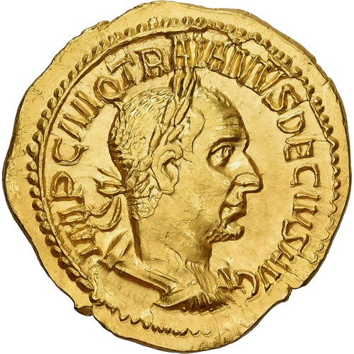 Trajan dèce aureus 249 251 - trajan, dèce,