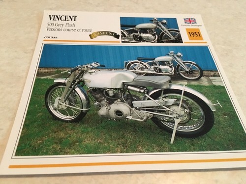Carte moto vincent 500 - carte,