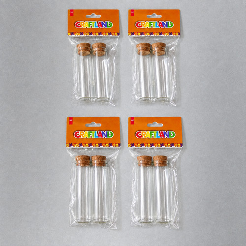 Tube verre avec bouchon - tube, en