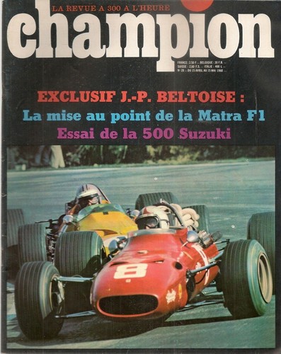 Champion 1968 essai matra - 1968,
