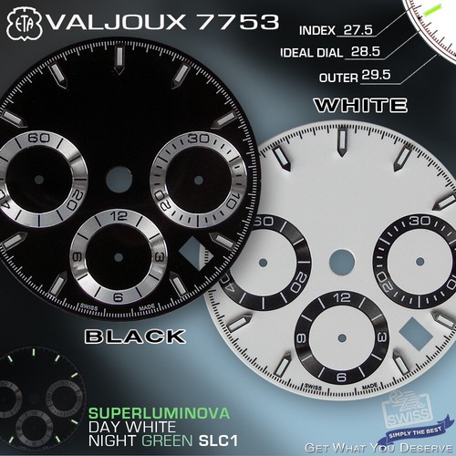 Dial movement eta valjoux - movement,