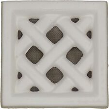 Grille d'aération Claustra terre cuite - 13x13 cm (Blanc)