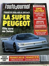 L'AUTO JOURNAL 16-1988 PEUGEOT 205 SR-OXIA MERCEDES BMW M3 EVOLUTION-VW CORRADO