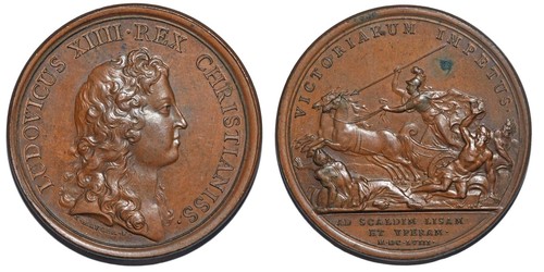 Médaille louis xiv prise de - louis,