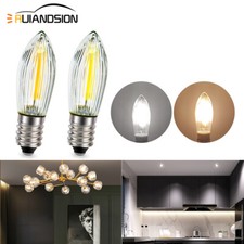 E10 LED Ampoule De 14-55V 110V 220V Bougie Supérieure Blanche Fée Light