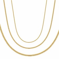 Collier Chaîne En Or Plaqué