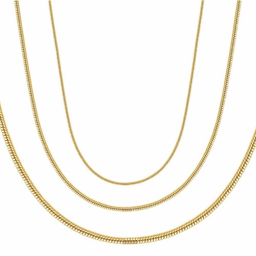 Collier chaîne plaqué - collier, en