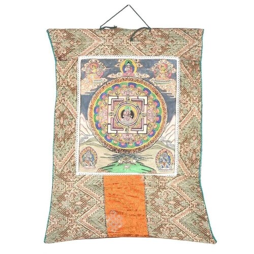 Thangka mandala soie abhay - mandala,