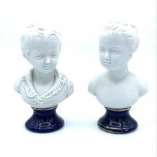 2 STATUES EN BISCUIT - LOUISE