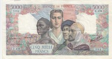 5000 Francs Empire Français -
