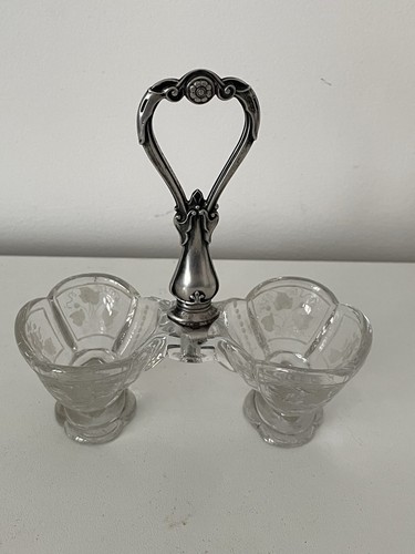 Salière double cristal - salière, en
