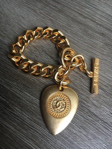 Bracelet chanel chaine coeur - bracelet,