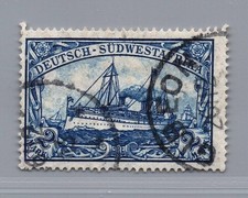 Dt. Colonies allemandes Afrique du Sud-Ouest Michel n°30 oblitéré