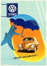 VW WOLSVAGEN AUTO Rrqu - POSTER HQ 50x70cm d'une AFFICHE VINTAGE