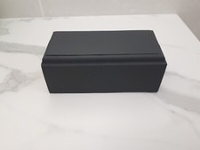 socle en bois gris foncé pour figurine ou maquette 15,5 x 7 cm ép 8 cm