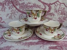 Villeroy & Boch Portobello 3 Tea cups 3 Tasses à Thé parfait état 7cm haut 9cm d