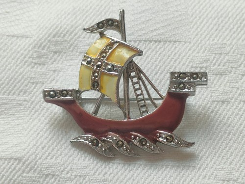 Bijou ancien broche - :,