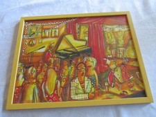 image? LITHO? SOUS CADRE "AMBIANCE JAZZ" 2013 signé