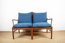 Canapé Danois, 2 places, en Acajou et Cannage, modèle PJ 149/2 par Ole Wanscher.