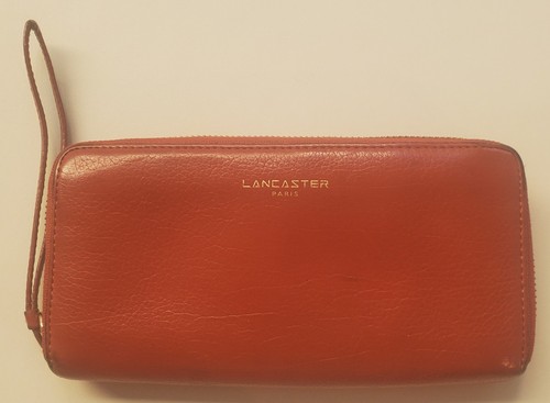 Pochette lancaster cuir - cuir, orange