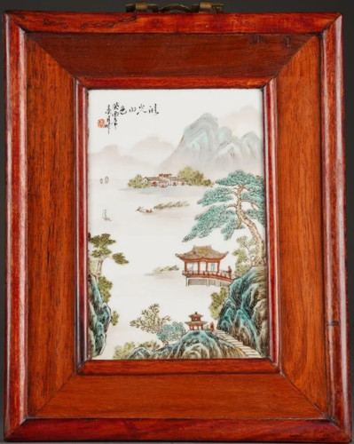 Plaque porcelaine chine - plaque,