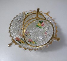 service à salade de fruits vintage saladier et coupelles