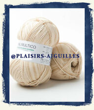 10 pelotes de COTON PHIL MULTICO  SABLE neuves
