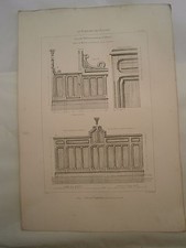 Planche gravure mobilier