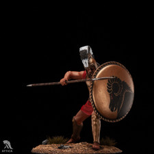 Hoplite grecque avec un