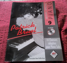 LIVRE PARTIONS  PATRICK Bruel,  10 chansons adaptées pour piano solo avec CD