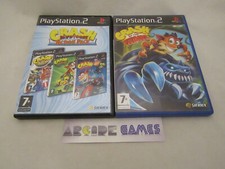 LOT 4 JEUX PS2 CRASH ACTION PACK TAG TEAM RACING TWINSANITY NITRO KART TITANS