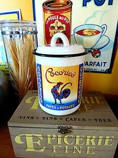 Plaque émaillée pot PATES