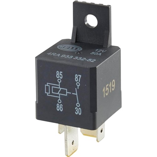 Hella relais 12v - relais, noir
