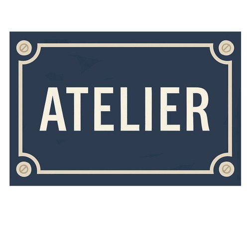 Plaque porte atelier en - porte,