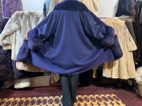 Manteau laine avec fuchs - laine,