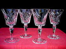 SAINT LOUIS CAMARGUE 4 WINE GLASSES WEINGLÄSER VERRES A VIN CRISTAL TAILLE 15 CM