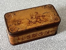 Boîte à biscuit très ancienne, Les 2 enfants