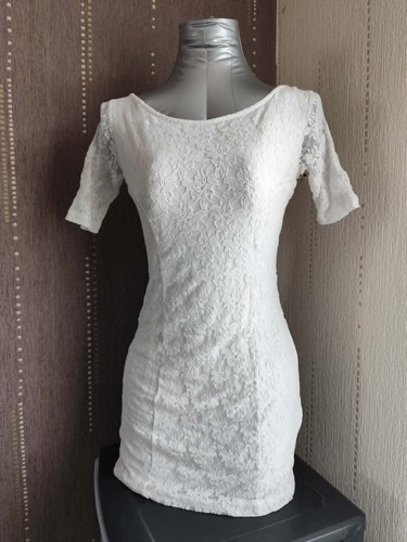Robe blanche dentelle pimkie - blanche,