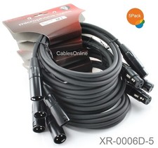 5-Pack 6ft Kirlin XLR