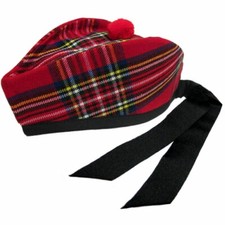 Écossais Classique Royal Stewart Tartan Glengarry Chapeau Nouveauté (Un Taille)