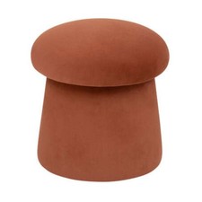 Pouf en Velours "Noa" 40cm Ambre