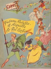 FUSEAU NAVETTE et AIGUILLE+LE ROI CORBIN  livre  illustré  vintage-ed.Volumetrix