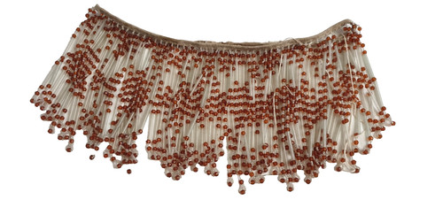Ancienne frange perles pour - de,