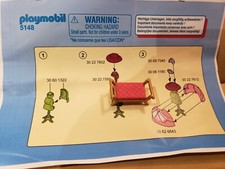 banc / banquette pour salon de beauté de princesse playmobil 5148