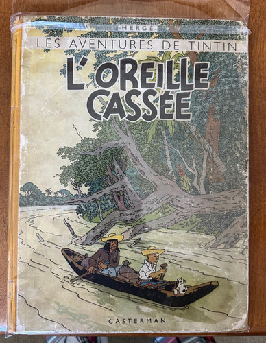 Hergé tintin oreille - hergé, l'oreille
